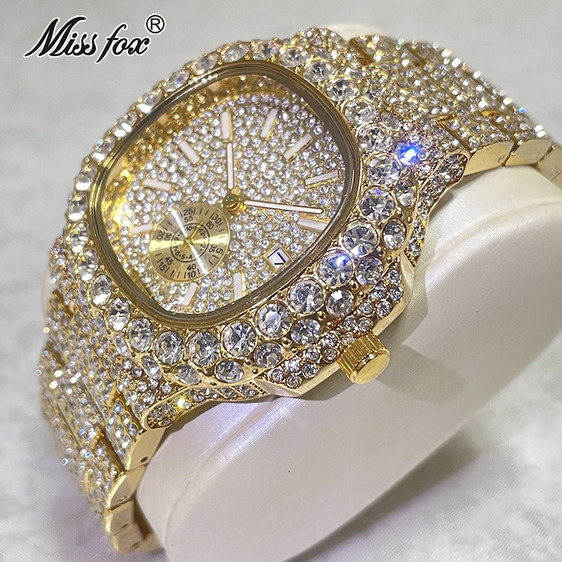 Luxury Watch Iceberg - 힙합 브랜드 MISSFOX 패션 아이스 아웃