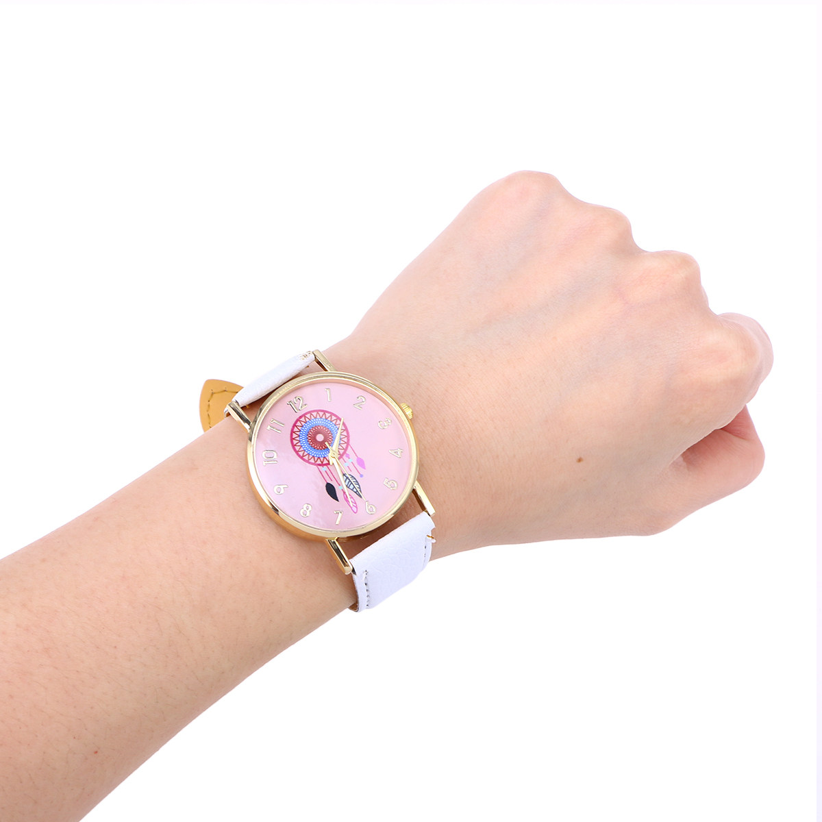 Luxury Watch Gift For Her - 우아한 디자인의 여성용 쿼츠 시계, 드림캐처