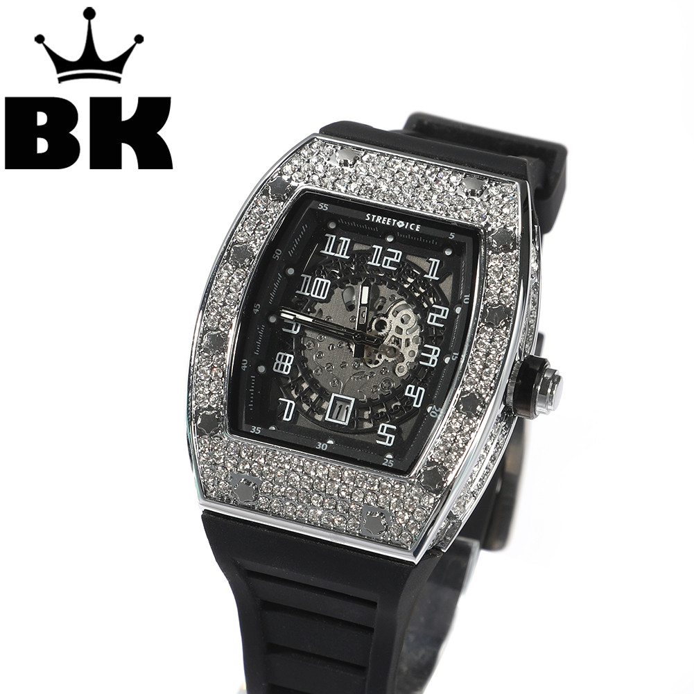Luxury Watch Iceberg - 힙합 풀 아이스 스퀘어 남자 시계