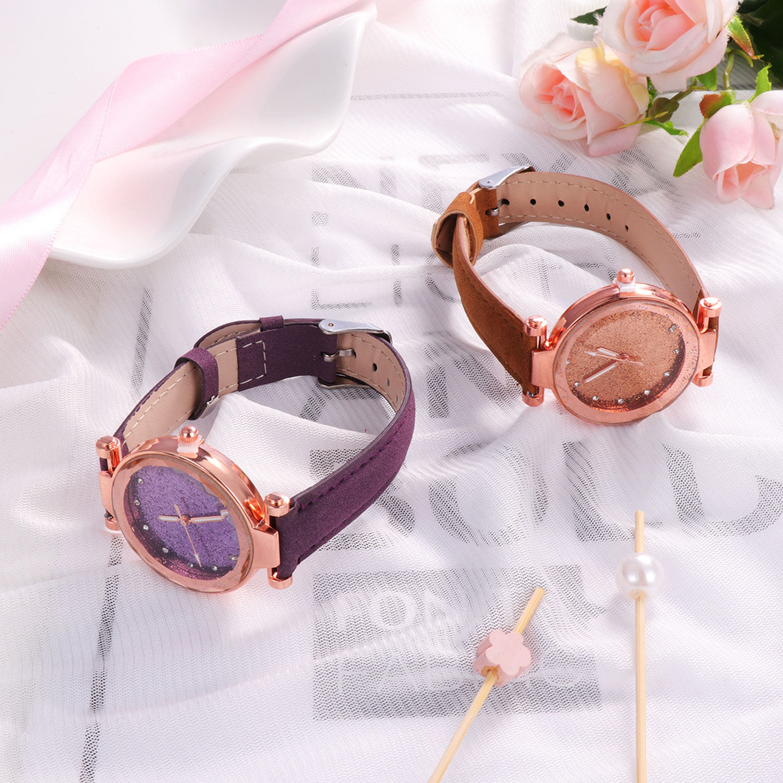 여성용 손목시계 2개 세트, 십대 여성들을 위한 세련된 - Luxury Watch Gift For Her 리뷰 및 가격