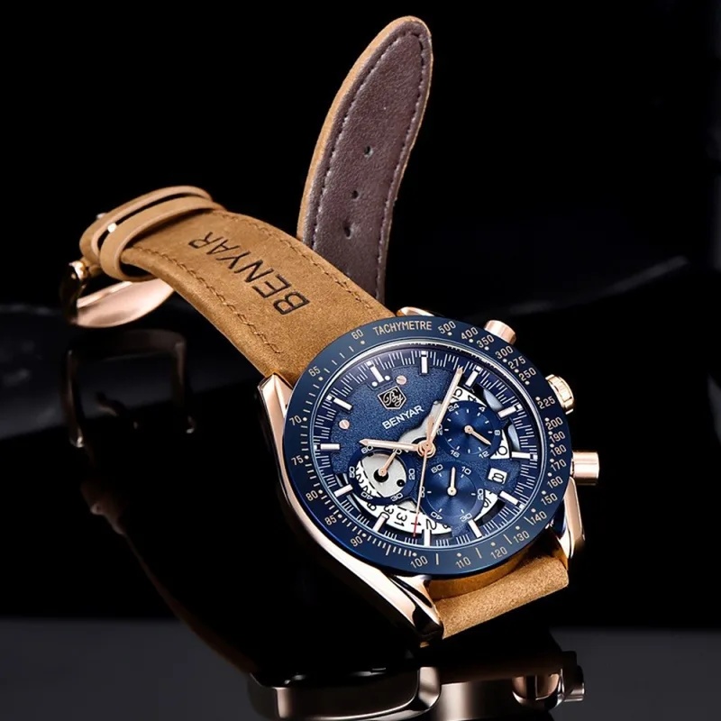 베냐르 패션 스포츠 시계, 남성용 고급 브랜드, 블랙  - Luxury Watch Maker 리뷰 및 가격