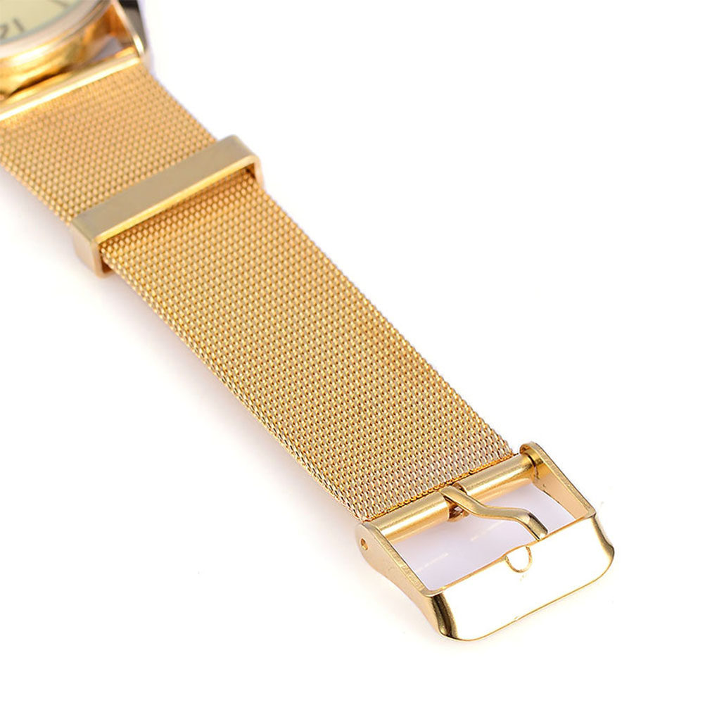 금색 메쉬 밴드가 달린 여성용 쿼츠 시계 – 세련된 디 - Luxury Watch Gift For Her 리뷰 및 가격