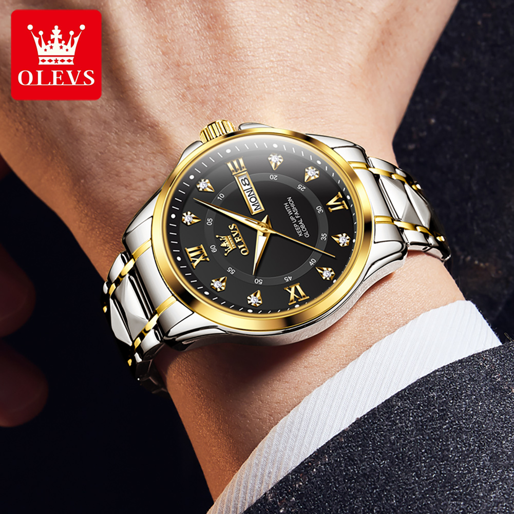 OLEVS 남성용 시계 럭셔리 패션 고급 스틸 스트랩  - Luxury Watch Top 10 리뷰 및 가격