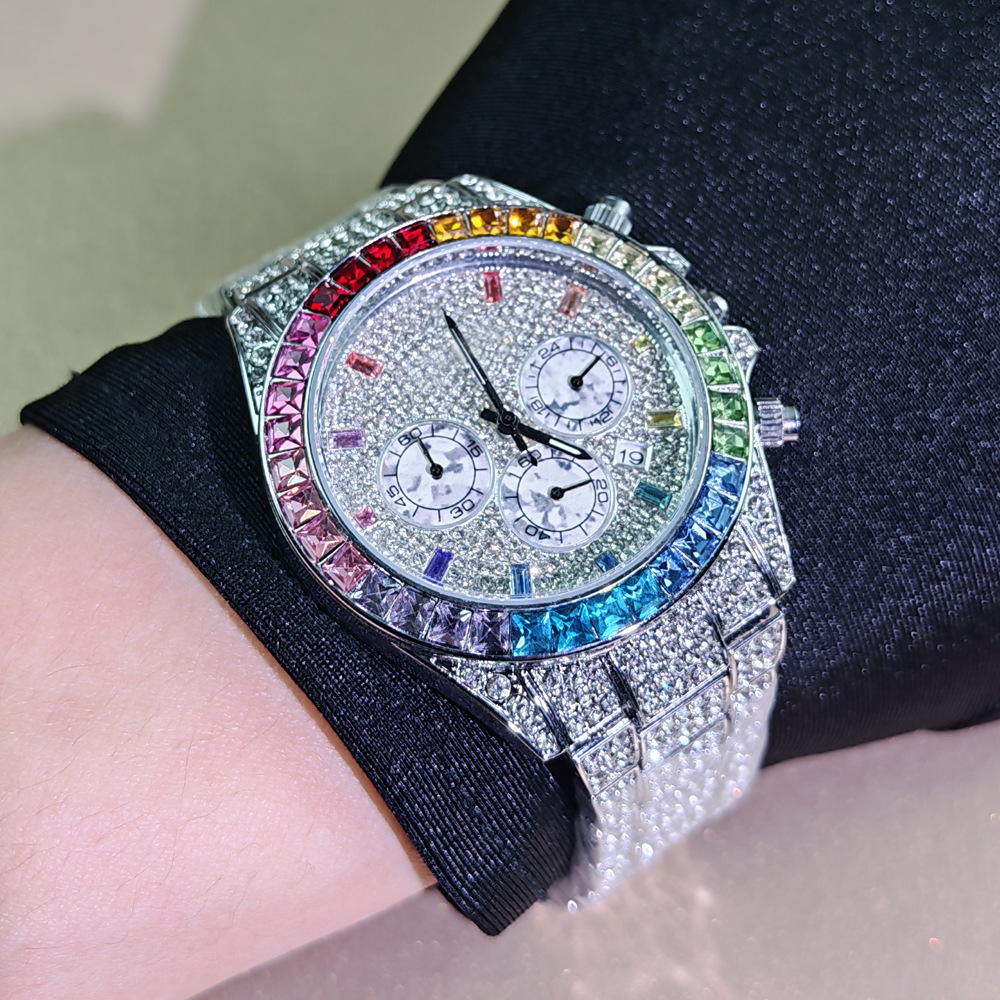고품질 명품 아이스 컬러 다이아몬드 쿼츠 시계 남성용  - Luxury Watch Iceberg 리뷰 및 가격