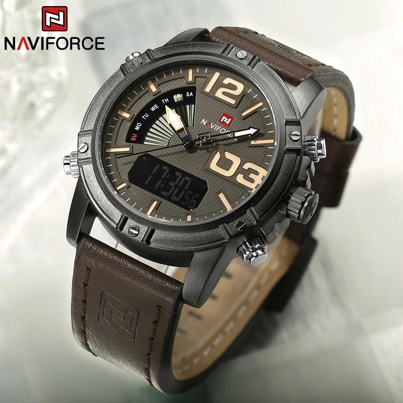 NAVIFORCE 최고 브랜드 남성 시계 다기능 LED - Luxury Watch Maker 리뷰 및 가격