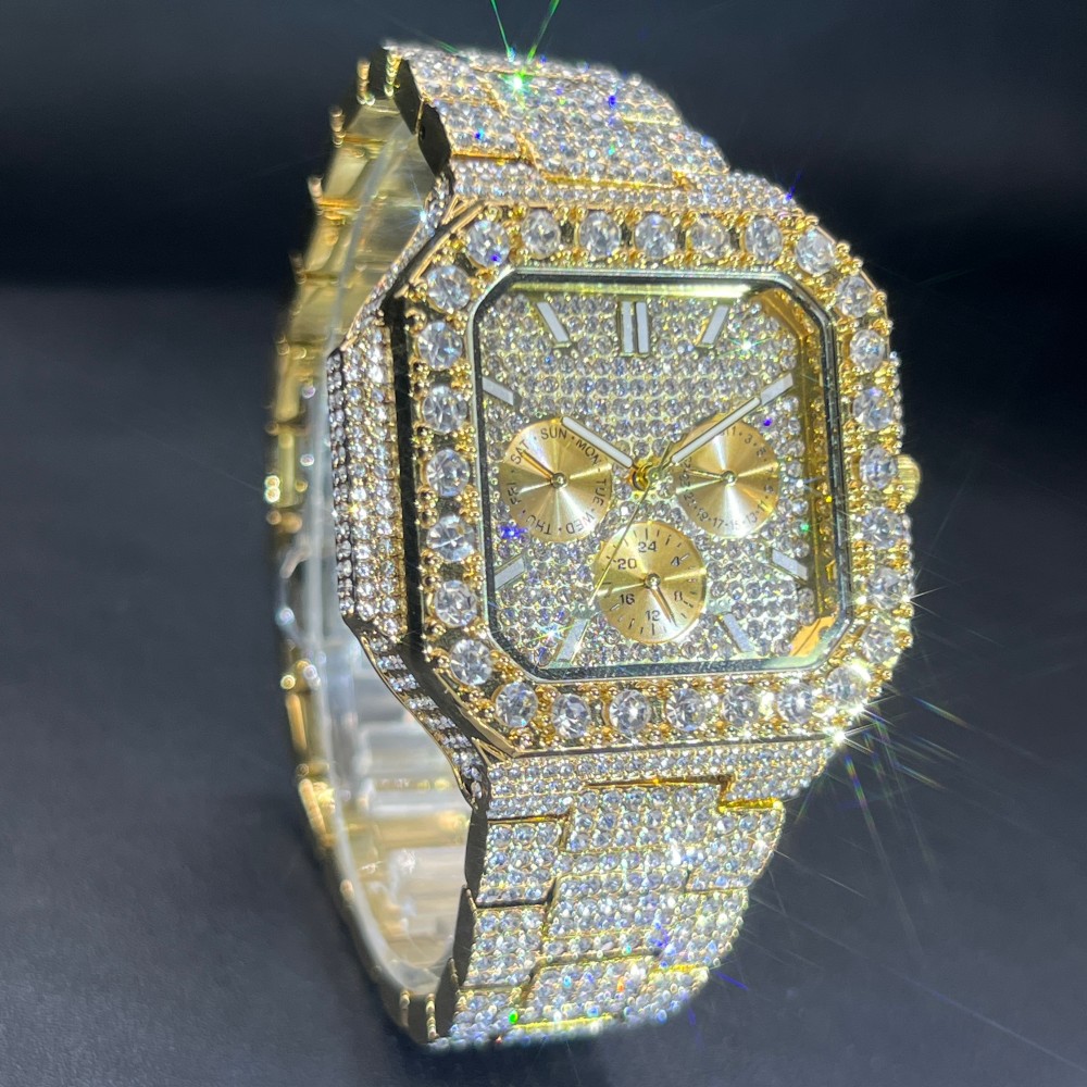 미스폭스 남성용 럭셔리 다이아몬드 시계 힙합 스타일 블 - Luxury Watch Iceberg 리뷰 및 가격