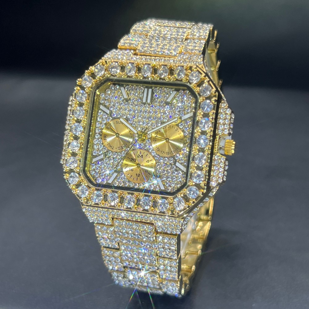 미스폭스 남성용 럭셔리 다이아몬드 시계 힙합 스타일 블 - Luxury Watch Iceberg 리뷰 및 가격