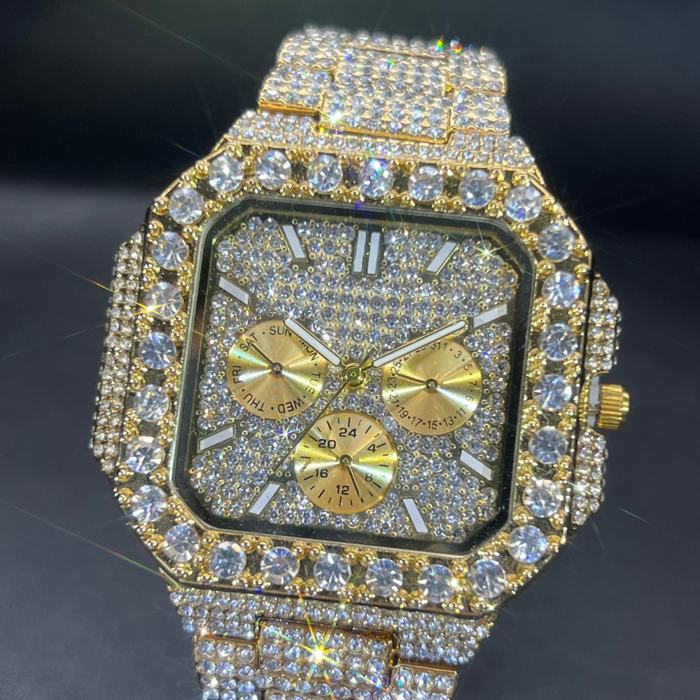 미스폭스 남성용 럭셔리 다이아몬드 시계 힙합 스타일 블 - Luxury Watch Iceberg 리뷰 및 가격